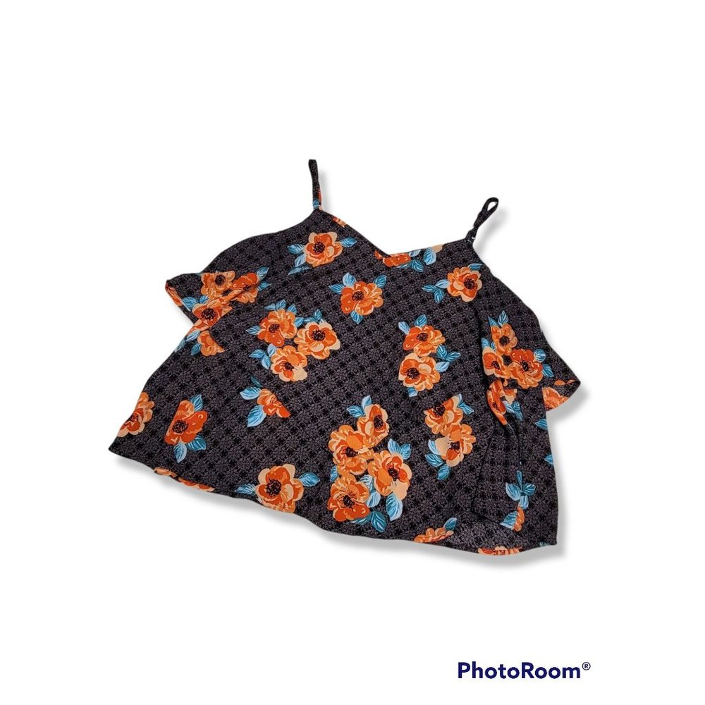 Torrid Georgette Tiered Double Layer Floral Challis Swing Cami Tank Top - 2X